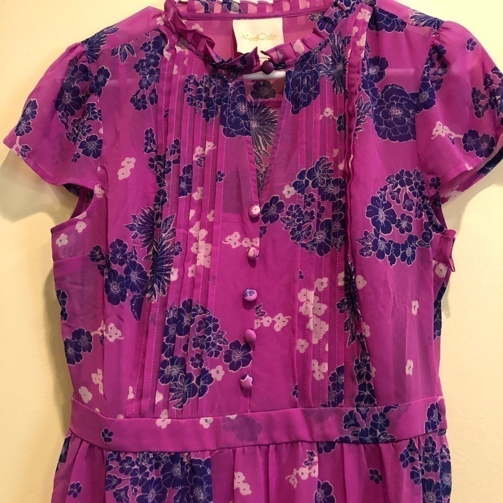 ModCloth Oh Say Can Museum A-Line Dress Violet - Picture 2 of 9